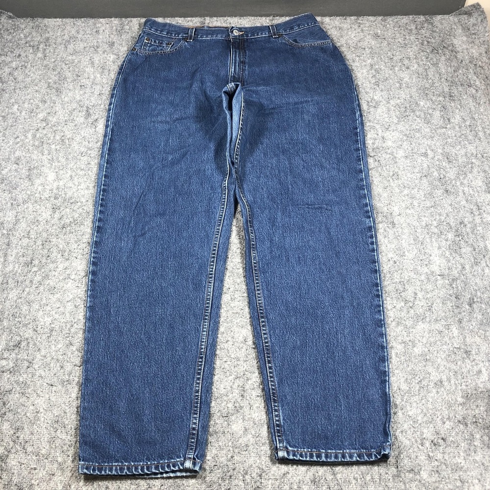 Vintage Levis 560 Loose Fit Jeans Womens 18 Blue High Rise USA Made Denim